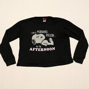 Snoopy Long Sleeve Shirt Womens Size Small Peanuts